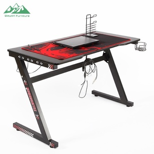 <span class=keywords><strong>Escritorio</strong></span> Moderno Wayon con Estante Elevado, Soporte Estable, Estación de Trabajo para Oficina en Casa o Estudio - Product Image 5