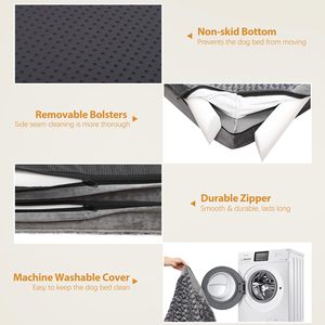 Cama grande para mascotas para perros de espuma viscoelástica con logotipo personalizado del fabricante al por mayor - Product Image 4