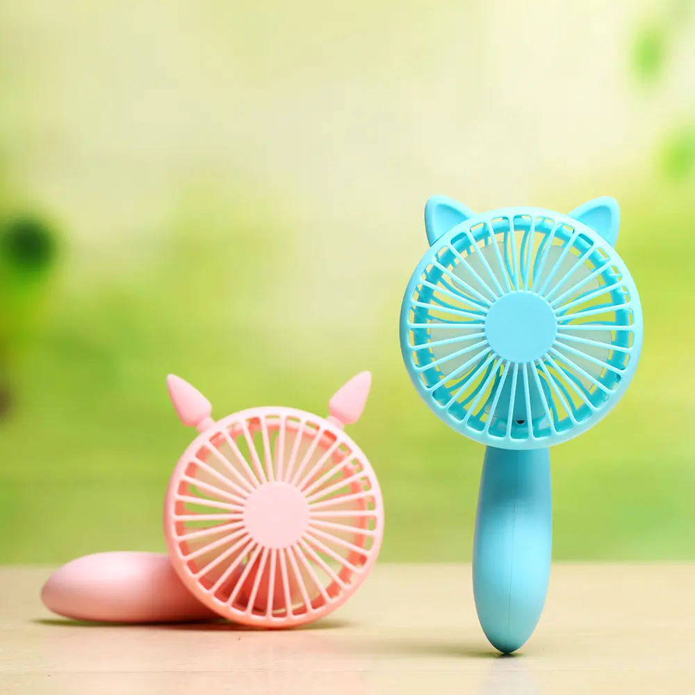 Factory cheap promotion ABS Material Quiet mini rechargeable cute summer handheld pocket portable mini fan
