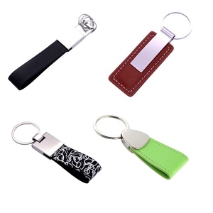 Manufacturer Creative Pattern Classic <strong>Key</strong> <strong>Chain</strong> Custom logo Pu Leather <strong>Key</strong> <strong>Ring</strong> for Brand Promotion - Product Image 2