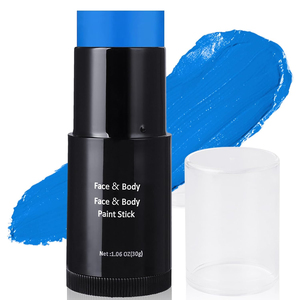 <span class=keywords><strong>Sally</strong></span> maquillaje crema pintura corporal palo cara amarilla a prueba de sudor impermeable para Halloween SFX Cosplay fiesta suministros vestido crema - Product Image 2