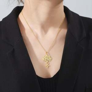 Collier <span class=keywords><strong>Arbre</strong></span> de Vie Myshape, pendentif <span class=keywords><strong>ADN</strong></span> infini double hélice, <span class=keywords><strong>arbre</strong></span> <span class=keywords><strong>généalogique</strong></span>, bijoux en acier inoxydable Wiccan, cadeau pour couple - Product Image 3