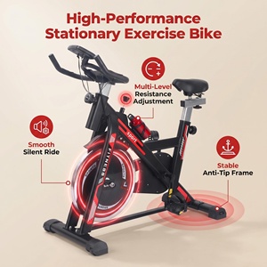 Vélo de spinning d'intérieur pour entraînement cardio à domicile avec écran et volant d'inertie de 6 kg - Product Image 3