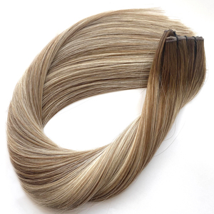 ผมต่อแบบเวอร์จินจากจีน ขายส่ง แบบเส้นเดี่ยว ปลายผมหนา ทุกสี เหมาะสำหรับ Genius Weft - Product Image 5
