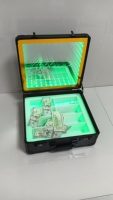 Bar Discothèque Personnalisé Dollar Money Cash Carrier Case Holder Box VIP LED Bottle Presenter