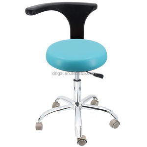 Dentale DELL'UNITÀ di elaborazione di Cuoio Regolabile in Altezza Del Piede Controllata del Medico Mobile Sgabello Sedie Con Girevole Bracciolo Dello Schienale - Product Image 1