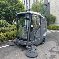 Balayeuse de voirie électrique autopropulsée 48V avec batterie 150Ah, neuve, pour feuilles et voirie