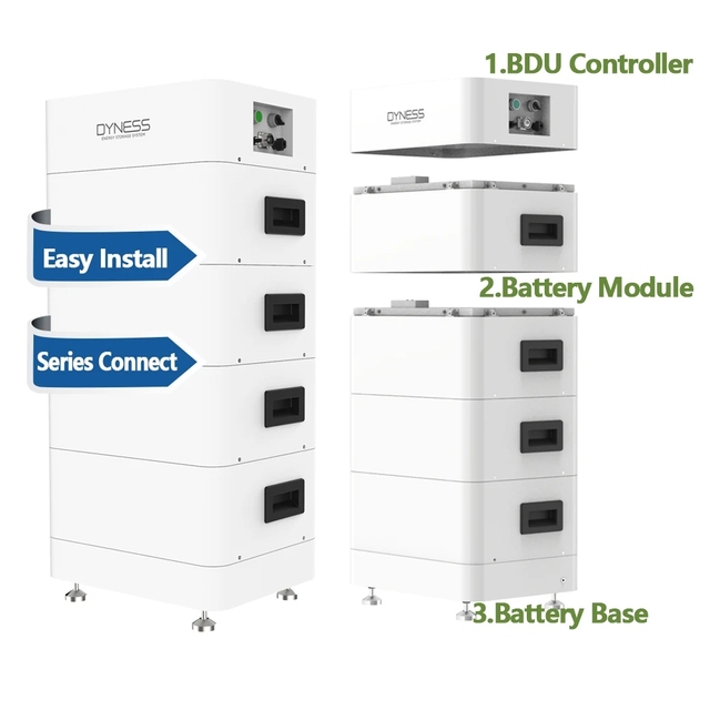 Dyness Tower EU Warehouse Kompatibel Mit Wechselrichtermarken Lithium Batterie Hochspannung Off Grid Solar Power System Lifepo4