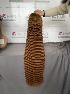 Perruques en cheveux humains avec dentelle transparente 13x4, densité 180%, de 12 à 40 pouces - Product Image 3