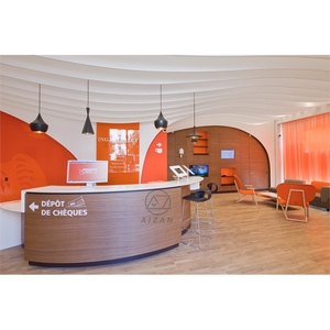 Mostrador de Recepción de Superficie Sólida Personalizado de Estilo Moderno para Oficinas, Clínicas Dentales, Gimnasios y Hoteles - Product Image 2