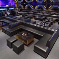 Meubles de restaurant modernes en métal, banquettes de café, mobilier de restauration rapide, canapé avec tables et chaises en métal pour restaurant, mobilier de bar