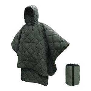Poncho chauffant portable DF, imperméable, cape, petit couvre-lit de camping, sac de couchage camouflage portable pour l'extérieur - Product Image 1