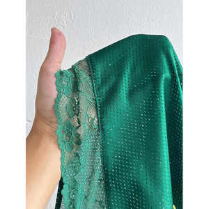 Women Sportwear Polyester Football Jersey Classic Number T-shirt Lace Patchwork V-Neck Sexy <strong>Crop</strong> <strong>Tops</strong> Custom Lace Neck T-Shirt - Product Image 6