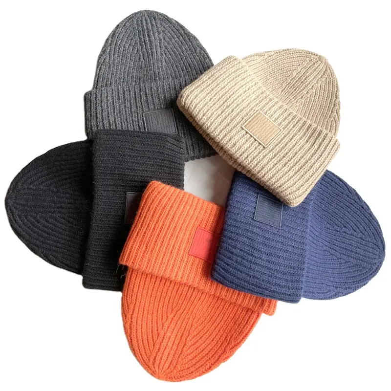 Unisex Ấm Dày Dày Cashmere Mặt Cười Mùa Đông Dệt Kim Len Hat Đan Beanie Mũ Mùa Đông Cho Phụ Nữ Và Người Đàn Ông