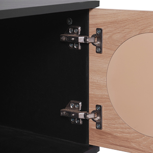 Trung tâm giải trí hiện đại TV đứng phòng khách Tủ trượt đường sắt cửa tủ bên truyền hình phương tiện truyền thông giao diện điều khiển Bảng điều khiển bằng gỗ - Product Image 6