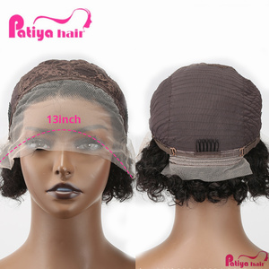 <span class=keywords><strong>Peluca</strong></span> rizada Pixie <span class=keywords><strong>con</strong></span> pelo de bebé nudos blanqueados 13x1 pelucas rizadas cortas frontales de encaje estilo Bob Perruque pelucas de cabello humano <span class=keywords><strong>con</strong></span> corte Pixie - Product Image 6