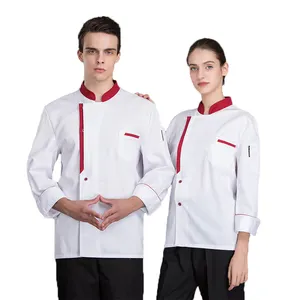 Custom Chef Cooking Uniform Jacket Unisex Kitchen Chef Shirt Coat Restaurant Hotel Chef Jacket