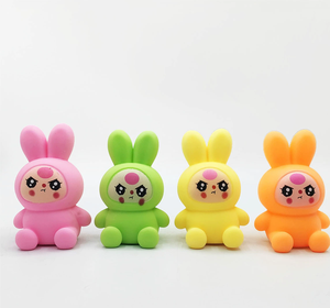 ของเล่นบีบกระต่ายน่ารัก ขายส่ง ของเล่นบีบกระต่ายน้อยน่ารัก บรรเทาความเครียด ทำจากยาง TPR นุ่ม - Product Image 4