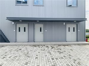 Puerta ignífuga de acero de una sola hoja para escuelas, diseño moderno para UL aprobado - Product Image 3