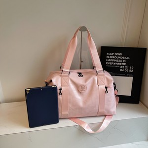 New <b>Soft</b> <b>Leather</b> Duffel <b>Bag</b> 20-35L Lightweight Portable Travel Fitness <b>Bag</b> With Wet Dry Separation Unisex White Black Pink Brown - Product Image 2