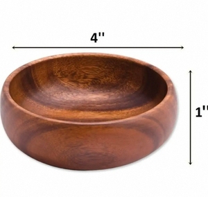 Ciotola di riso in legno massello ciotola per zuppa di insalata moderna ecologica in stile giapponese - Product Image 4
