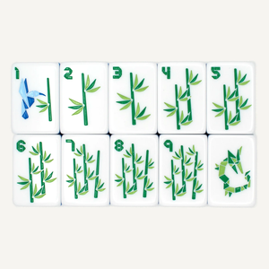Nouveau jeu de Mahjong américain <span class=keywords><strong>d</strong></span>'animaux en <span class=keywords><strong>origami</strong></span>, en <span class=keywords><strong>papier</strong></span> acrylique cinq couches, blanc, <span class=keywords><strong>vert</strong></span>, bleu, créatures pliables, motifs floraux, cadeau unique - Product Image 3