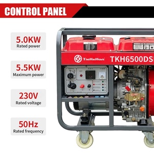 Generador Diésel Convencional TKH6500DSE de 5KW, Marco Abierto, 21.74A, 3000 RPM, Refrigerado por Aire, 230V, Arranque Eléctrico con Polea - Product Image 3