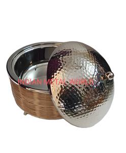 Nuevos platos de cazuela de acero inoxidable de diseño atractivo para bodas y fiestas de aniversario eventos calentador de alimentos olla caliente para la venta - Product Image 1