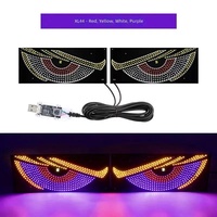 Feu de signalisation LED dynamique « Devil Eye » pour voiture et camion, lampe de signalisation animée, écran d'affichage dynamique, lumière décorative