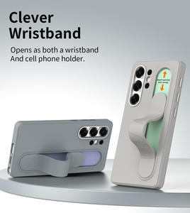 Étui pour téléphone portable <span class=keywords><strong>Samsung</strong></span> S25 Ultra, S24, S23, S22, bracelet élastique intelligent, design professionnel, coque de téléphone - Product Image 2