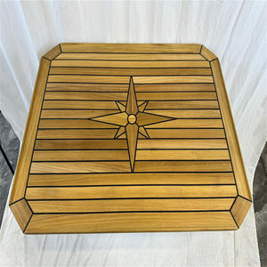 Tablero Rectangular de Madera de Teca con Patrón de Estrella, 660x840 mm, Bordes Rectos, Popular para Patios, Yates, Accesorios Marinos, Transfronterizo - Product Image 2