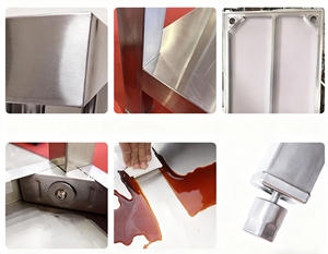 Bàn làm việc hình chữ nhật bằng thép không gỉ siêu bền, bán chạy, thích hợp cho thiết bị nhà bếp trong khách sạn và nhà hàng - Product Image 4