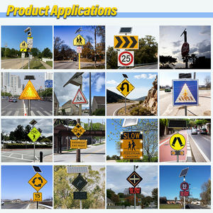 Su misura in alluminio lampeggiante pellicola riflettente di attraversamento pedonale cerchio strada segnaletica di traffico per l'intersezione autostradale - Product Image 6