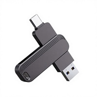 Penyimpanan Data Kantor Metal Baru USB Type-C dan USB-A Dual Interface Flash Drive PD237 32GB-1TB Performa Stabil Garansi 1 Tahun