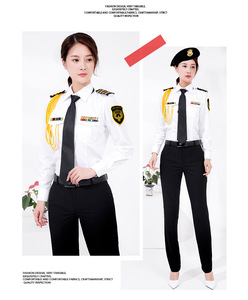 Camicia da lavoro bianca da donna nuovo abito da cerimonia estivo per uso di guardia - Product Image 3