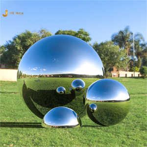 EX208 Boules de Jardin Extérieures Paysage Décoratif Grande Sculpture En Métal Abstrait Miroir Poli Statue Sculpture En Acier Inoxydable - Product Image 3