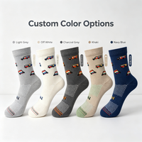 Chaussettes Jacquard Personnalisées Jetables OEM en Coton Doux Respirant avec Logo sur le Bas