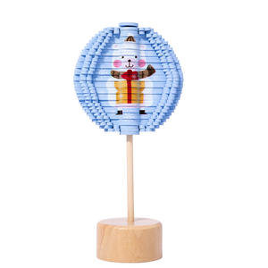 Bâton de sucette rotatif en bois en gros d'usine Décoration de bureau Ornements de <span class=keywords><strong>jeu</strong></span> Cadeau de Noël pour enfants garçons et filles - Product Image 6
