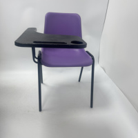 Tablette d'écriture OK-505D, coque en PP mat, siège rembourré, chaise d'école pour la formation scolaire avec tablette d'écriture pour la classe
