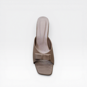 Ladies Fashion Square <b>Toe</b> Mule Heel Sandals Elegant Bow <b>Open</b> <b>Toe</b> Slip Anti-Slippery Anti-Odor Party Wear Casual Footwear Daily - Product Image 2