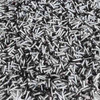 Vis autotaraudeuses à tête Torx cylindrique, revêtement noir, en acier inoxydable 1022 SS304 316, filetage grossier et fin pour métal et plastique, métrique et impérial
