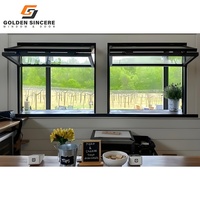 Fenêtre pliante en aluminium et verre isolé GS pour le salon
