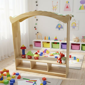 Ensemble de chaises et étagères en bois pour la maternelle, mobilier de garderie, <span class=keywords><strong>bibliothèque</strong></span> pour enfants, salle d'étude pour enfants, coin lecture - Product Image 3