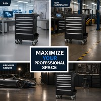 Estación de Herramientas Móvil de 7 Cajones al por Mayor con Servicio de Logotipo y Color Personalizados para Proveedores Industriales Globales