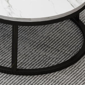 Set di Tavolini da Caffè Bianchi in Stile Nordico <span class=keywords><strong>Moderno</strong></span> Minimalista, <span class=keywords><strong>Arredamento</strong></span> per <span class=keywords><strong>Soggiorno</strong></span> e Cucina - Product Image 6