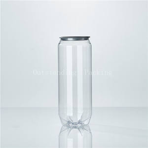 Latas de PET Transparentes de 500 ml, Directamente de Fábrica, Botella de Plástico de Grado Alimenticio para Refrescos, Té Helado, Café Frío - Product Image 3