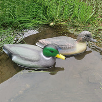 Ornement de canard flottant réaliste en plastique PE pour étang, lac, jardin, ferme, extérieur – Figurine et leurre