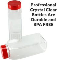 Pot à épices rond en plastique sans BPA de qualité alimentaire de 1000ml PET bouteille d'assaisonnement pour récipient à épices shaker à poudre emballage de poivre