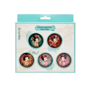 Tang Dynasty Series 3D Design Crystal Refrigerator Prosperous Princess Cartoon Large National Trend Cultural Creative Shape - Product Image 6