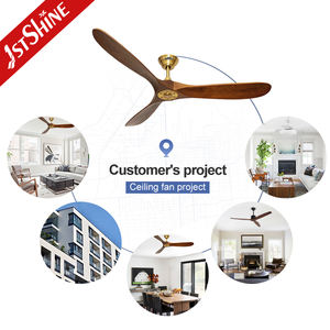 1stshine <span class=keywords><strong>Ventilateur</strong></span> de <span class=keywords><strong>plafond</strong></span> <span class=keywords><strong>Promotion</strong></span> Économie d'énergie Lames en bois massif 60 pouces Smart APP <span class=keywords><strong>Ventilateur</strong></span> de <span class=keywords><strong>plafond</strong></span> - Product Image 5